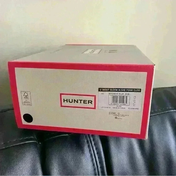 NWB HUNTER Unisex In/Out Bloom Algae Foam, Birdseye Blue Size 14 (12 UK) - Picture 5 of 11